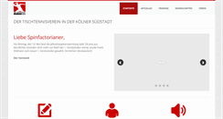 Desktop Screenshot of djk-spinfactory-koeln.de